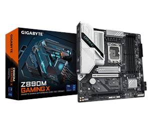 Hovedkort - GIGABYTE Z890M GAMING X Hovedkort - Intel Z890 - Intel LGA1851 socket - DDR5 RAM - Micro-ATX - Z890M GAMING X