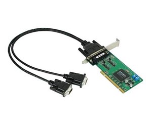 Nettverksadapter - Moxa Serial Port Card 2xDB9male RS-422/485 PCI - CP132UL