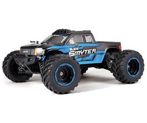 Fjernstyrt - BLACKZON Smyter MT 1/12 4WD Electric Monster Truck - Blue - 540111