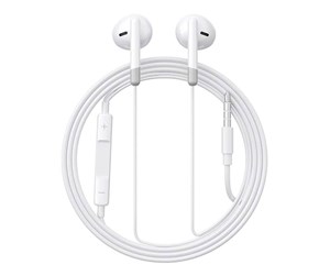 Hodetelefoner - Joyroom Wired Earphones JR-EW01 Half in Ear (White) - JR-EW01