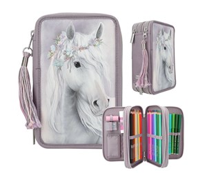 Skole - Depesche Miss Melody Triple Pencil Case FANTASY HORSES - 0413126