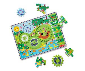 Babyleker - Melissa & Doug Animal Chase I-Spy Jigsaw Puzzle - 31004