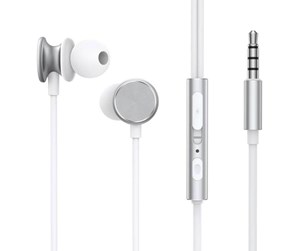 Hodetelefoner - Joyroom Wired Earphones JR-EW03 Half in Ear (Silver) - JR-EW03 Silver