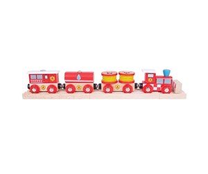 Treleker - Bigjigs Wooden Fire Train - BJT474