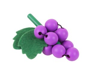 Treleker - Bigjigs Wooden Bunch of Grapes per piece - BJF151