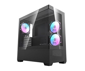 Kabinett - Darkflash DS900 AIR computer case (black) + 6 ARGB - Kabinett - Miditower - Svart - DS900 Air Black + fa