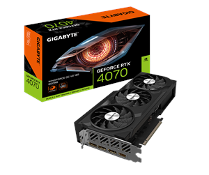 Grafikkort - GIGABYTE GeForce RTX 4070 WindForce 3 V2 OC - 12GB GDDR6 RAM - Grafikkort - GV-N4070WF3OCV2-12GD