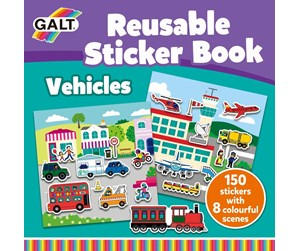 Kreative leker - Galt Reusable Sticker Book - Vehicles - 55-1005107