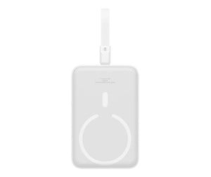 Nødlader - Baseus Powerbank Magnetic Mini 10000mAh Lightning 20W MagSafe (white) Nødlader - Hvit - 10000 mAh - P10022109223-00