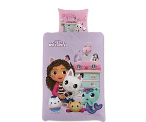 Reklameartikler - Gabby's Dollhouse - Junior Size 100x140 cm - Sengetøy - GD80002