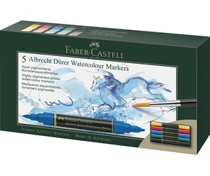 Skrive- & Tegneverktøy - Faber Castell Albrecht Dürer - Watercolour Marker (5 pcs) - 160305