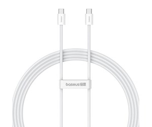 USB - Baseus USB-C to USB-C fast charging cable  Superior 2 100W 2m (white) - P10365200211-04