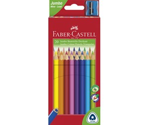 Skrive- & Tegneverktøy - Faber Castell Jumbo Triangular Junior colour pencils (pack of 20) - 16-116538-20