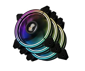 Kabinettvifte - Darkflash Computer Fan set ARGB CF11 Pro 3in1 120x120 (black) - Kabinettvifte - 120mm - Svart - CF11 Pro 3in1