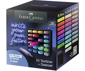 Skrive- & Tegneverktøy - Faber Castell Highlighter TL 46 Deskset (24 pcs) - 254602