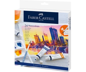 Hobbyartikler - Faber Castell Watercolours 9 ml (24 pcs) - 169624