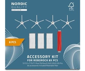 Robotstøvsuger - Nordic Quality Robotstøvsuger 8 Pcs Kit for Roborock - RFK001