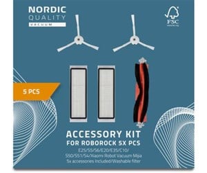 Robotstøvsuger - Nordic Quality Robotstøvsuger 5 Pcs Kit for Roborock - RFK008