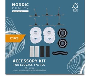 Robotstøvsuger - Nordic Quality Robotstøvsuger 17 Pcs Kit for Ecovacs - RFK009