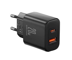 Mobil - Adaptere og ladere - Joyroom Charger Flash JR-TCF05 (EU) 20W A+C (black) - JR-TCF05 Black