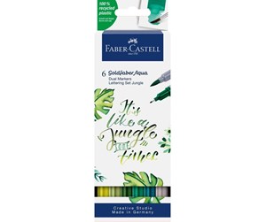 Skrive- & Tegneverktøy - Faber Castell Goldfaber Aqua Dual Marker - Jungle (6 pcs) - 164517