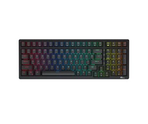 Tastatur - Royal Kludge Wireless mechanical keyboard RK98 RGB Brown switch (black) - Gamingtastatur - Svart - RK98