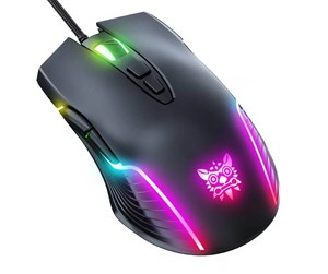 Mus - ONIKUMA CW905 gaming mouse black - Gaming mus - 7 - Svart med RGB-lys - CW905B