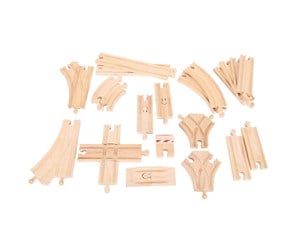 Treleker - Bigjigs Wooden Rails Expansion Set 25 pcs. - BJT052