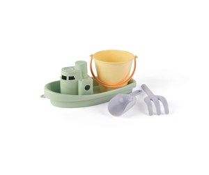 Utendørsleker - Dantoy Classic pastel boat & bucket set - 2740