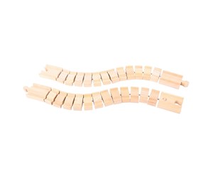 Treleker - Bigjigs Wooden Rails - Flexible 2 pcs. - BJT164