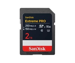 Minnekort - SanDisk Extreme PRO SD - 250MB/s - 2TB - SDSDXXD-2T00-GN4IN