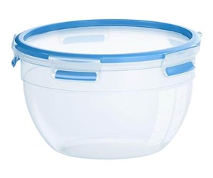 Kjøkkentilbehør - EMSA CLIP & CLOSE - food storage container - blue transparent - 2 L - N1011400