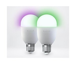 LED-lyspære - Razer LED-lyspære Aether - LED light bulb - shape: A19 - E26 / E27 - 9 W - RGB light - 2700-6500 K E26 - RZ43-04250200-R3GC