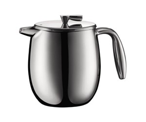 Kjøkkentilbehør - BODUM - COLUMBIA French press Stainless Steel - 4 cup 0.5 L - Mat Crome - 11055-57