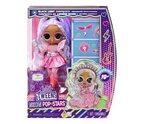 Dukker, Bamser & Utstyr - L.O.L. Tweens Neon Pop Stars - Kitty K - 120667