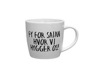 Kjøkkentilbehør - Kasia Lilja - 'Fy for satan hvor vi hygger os' Mug (KL400108) - KL400108