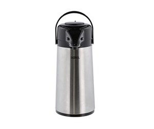 Termos - Thermos - Jug with pump 1.9L - Steel/Black (15095) - 15095