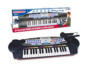 Musikk - Bontempi Keyboard with 37 keys & microphone - 123713