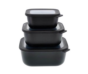 Andre kjøkkenapparater - Mepal - Cirqula High Rect Bowl Set - Black (14605) - 14605