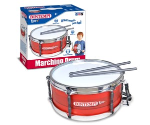 Musikk - Bontempi Drum with shoulder strap & drum sticks - 503030