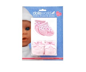 Dukker, Bamser & Utstyr - Dolls World Shoes & socks - 20952