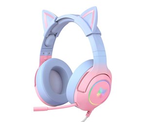 Hodetelefoner - ONIKUMA K9 7.1 Gaming Headphones Pink and Blue - K9 7.1 Pink Blue