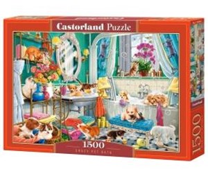 Puslespill - Castorland Crazy animal bath - C-152094-2