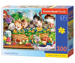 Puslespill - Castorland Sleeping kittens - B-222278