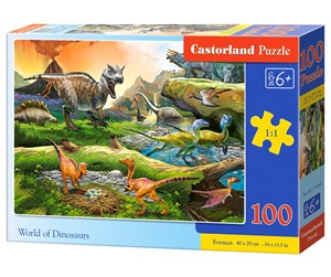 Puslespill - Castorland The world of dinosaurs - B-111084