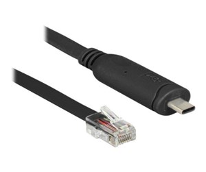 Nettverksadapter - DeLOCK - Serial Adapter - USB-C - RS-232 x 1 - 63912