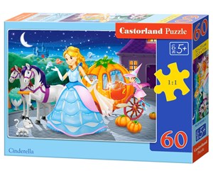 Puslespill - Castorland Cinderella and the card - B-06908-1