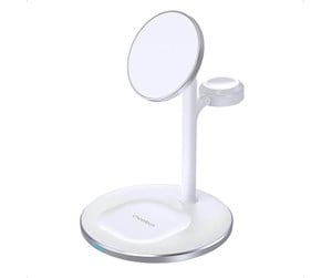 Mobil - Adaptere og ladere - Choetech Wireless charger  with stand 2in1 (white) - T585-F