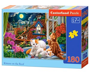 Puslespill - Castorland Kittens at play - B-018499