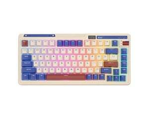 Tastatur - Royal Kludge KZZI K75 pro RGB mechanical keyboard Moment Switch (retro-blue) - Gamingtastatur - Blå - KZZI K75pro moment